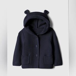 GAP BABY BEAR GARTEN CARDIGAN with pockets and buttons 3-6M in Navy 🐻